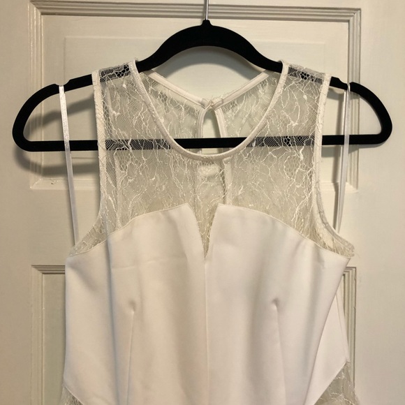 White Lace Romper - Picture 2 of 3